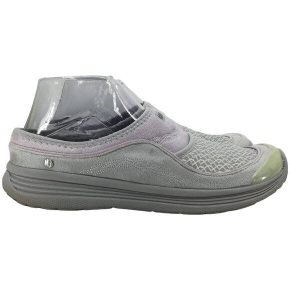 BZees Serenity Slip On Gray Comfort Shoes Size 10 Mule Clog Faux Fur Tennis - Picture 8 of 10